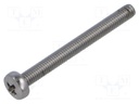 Screw; M3x30; Head: cheese head; Phillips; PH1; A2 stainless steel