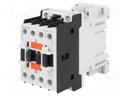 Contactor: 3-pole; NO x3; Auxiliary contacts: NC; 24VDC; 18A; DIN