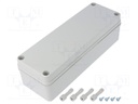 Enclosure: multipurpose; X: 80mm; Y: 230mm; Z: 65mm; PICCOLO; grey