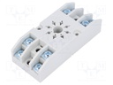 Socket; PIN: 8; 10A; 250VAC; Mounting: on panel; Series: R15; octal