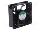 Fan: DC; axial; 12VDC; 80x80x25mm; 62.86m3/h; 30dBA; slide bearing