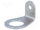 Holder; sensors; W: 16mm; stainless steel; Mount.hole diam: 18mm