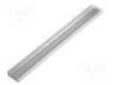 Profiles for LED modules; transparent; surface; L: 1m; aluminium