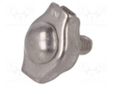 Rope clamp simplex; acid resistant steel A4; for rope