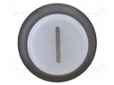 Switch: push-button; Stabl.pos: 1; 22mm; white; IP67; Pos: 2; Ø22.5mm