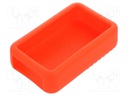 Case ring; 2pcs; silicone; Series: LC; Colour: red