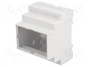 Enclosure: for DIN rail mounting; Y: 90mm; X: 70mm; Z: 65mm; ABS