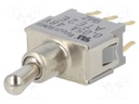 Switch: toggle; Pos: 3; DP3T; ON-OFF-ON; 0.05A/48VAC; 0.05A/48VDC