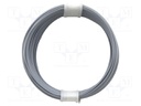 Wire; stranded; Cu; 1x0,04mm2; PVC; grey; 60V; -5÷85°C; 10m