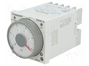 Timer; 0,1s÷500h; DPDT; 250VAC/5A; 100÷240VAC; on panel; -10÷50°C