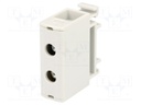 Splice terminal: rail; 2.5÷35mm2; ways: 1; terminals: 2; grey; TS35