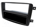 Radio mounting frame; Mercedes; 2 ISO; black