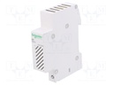 Signalling device; 230VAC; IP20; DIN; 18x81x72mm; Indication: bell
