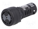 Sound signaller; 22mm; CM22; -20÷60°C; Ø22.5mm; IP54; 24÷230VAC