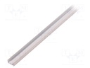 Profiles for LED modules; white; L: 1m; GIZA-LL; aluminium