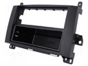 Radio mounting frame; Mercedes; 2 ISO; black
