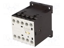 Contactor: 3-pole; NO x3; Auxiliary contacts: NO; 12VDC; 12A; DIN