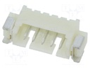 Socket; wire-board; male; 1.25mm; PIN: 5; SMT; 250V; 1A; tinned