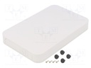 Enclosure: with panel; PF; X: 125mm; Y: 190mm; Z: 25mm; ABS; white
