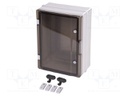 Enclosure: wall mounting; X: 310mm; Y: 410mm; Z: 170mm; ABS; IP65