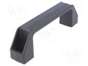 Handle; Mat: technopolymer (PA); black; H: 41mm; L: 142mm; W: 26mm