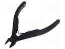 Pliers; side,cutting,precision; oval head,blackened tool