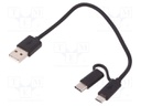 Re-battery: powerbank; 10000mAh; 135.5x70x13.5mm; 3A; 5VDC; 5V