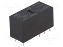Relay: electromagnetic; DPDT; Ucoil: 12VDC; 8A/250VAC; 8A/24VDC; 8A