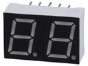 Display: LED; 7-segment; 10mm; 0.39"; No.char: 2; red; 40mcd; anode