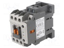 Contactor: 3-pole; NO x3; Auxiliary contacts: NO + NC; 110VAC; 18A