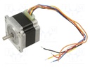 Motor: DC; 2-phase,stepper,unipolar; 24VDC; step 1,8°; 0.39Nm; 2A
