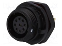 Socket; female; SP13; PIN: 9; IP68; 3A; soldering; 125V; 0.75mm2