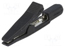 Crocodile clip; 5A; 70VDC; black; Overall len: 42mm