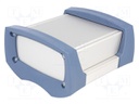 Enclosure: with panel; RAIL; X: 125mm; Y: 123mm; Z: 73mm; aluminium
