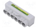 Splice terminal: distribution block; SLT50; 1kV; PIN: 6; ways: 1