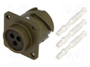 Connector: circular; VG95234; plug; female; PIN: 3; with contacts