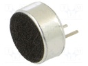 Microphone; electret; 20Hz÷20kHz; 2.2kΩ; -44dB; Ø9.7x4.5mm; 500uA