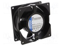 Fan: AC; axial; 230VAC; 92.5x92.5x38mm; 75m3/h; 37dBA; ball bearing