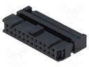 Plug; IDC; female; PIN: 24; IDC; for ribbon cable; 1.27mm