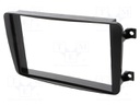 Radio mounting frame; Mercedes; 2 DIN; black