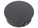 Accessories: stopper; H: 11.5mm; push-in,snap-fastener; black