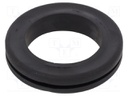 Grommet; black; UL94HB; TPR
