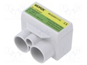 Splice terminal: distribution block; SLT50; 1kV; PIN: 3(2+1)