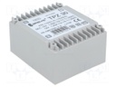 Transformer: mains; 30VA; 115VAC; 12V; 12V; 1.25A; Mounting: PCB