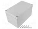 Enclosure: multipurpose; X: 140mm; Y: 230mm; Z: 125mm; PICCOLO; grey