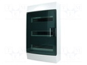 Enclosure: for modular components; IP41; grey; No.of mod: 36