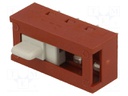 Switch: slide; Pos: 3; 10A/250VAC; Mounting: THT; Leads: for PCB