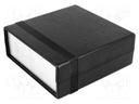 Enclosure: with panel; 1598; X: 135mm; Y: 134mm; Z: 50mm; ABS; black