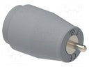 Connector: 4mm banana; socket; 25A; grey; nickel plated; insulated