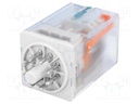Relay: electromagnetic; DPDT; Ucoil: 24VDC; 10A/250VAC; 10A/24VDC